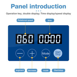 لمختبر منتج جديد رقمي 2 رف هزاز مداري 10-80 دورة في الدقيقة محرك بدون فرش هزاز - Product Image 3