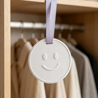 Diffuseur d'arômes suspendu personnalisé Finru en céramique blanche, gravé sur mesure, parfum d'intérieur longue durée, désodorisant à l'huile essentielle