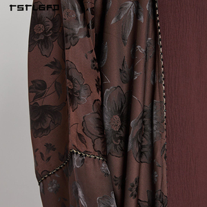 Abaya Kimono de Luxe Beige Sable Texturé Effet Froissé à Manches Longues, Robe Musulmane Modeste Vintage en Coton pour Printemps, Automne et Été, Style Resort - Product Image 4