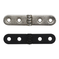 Longue charnière de taille circulaire en zinc blanc connexion de planche à rabat charnière à ouverture plate charnière à steak arrondie matériel de Table pliante de gymnastique