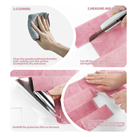 Autocollant mural 3D en PET+PU, effet dôme, à peler et coller, étanche, pour crédence de cuisine et salle de bain, usage domestique, vente en gros