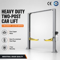 İki Kolon Çelik Araç Lifti 3-4 Ton CE Sertifikalı Elektrikli Çift Silindirli Hidrolik Lift