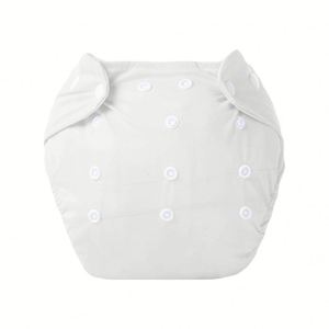 Couches lavables réutilisables pour bébé, couches-culottes d'apprentissage en coton écologique à grille, couches en tissu ajustables pour bébé - Product Image 3