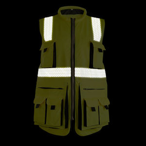 カスタムデザイン セキュリティ安全担当者ユニフォーム 高視認性作業安全服 多ポケット 反射安全ベストジャケット - Product Image 6