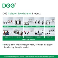 Interrupteur d'isolement de sécurité DGG, interrupteur de déconnexion sécurisé avec mécanisme de verrouillage pour l'entretien des systèmes de distribution d'énergie