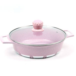 Ensemble de casseroles de cuisine, <span class=keywords><strong>en</strong></span> aluminium moulé, antiadhésif, violet, pinkettes, 6/10 pièces - Product Image 5