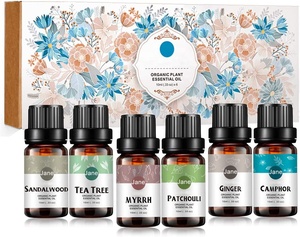 Cây Trà Gỗ Đàn Hương Hoắc Hương Myrrh Gừng 100% Tinh Khiết Hương Liệu Tinh Dầu Món Quà Thiết Lập Cho Khuếch Tán Chăm Sóc Da Massage - Product Image 2