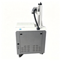 Máquina de Marcado Láser de Fibra Huike 100W JPT MAX, Precio de Fábrica, con Mesa Rotatoria y Lentes Intercambiables 2D/3D Opcionales
