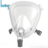 Masque CPAP universel de remplacement, confortable et adapté aux soins de santé, masque respiratoire élastomère pour l'apnée du sommeil, masque facial complet pour dormir