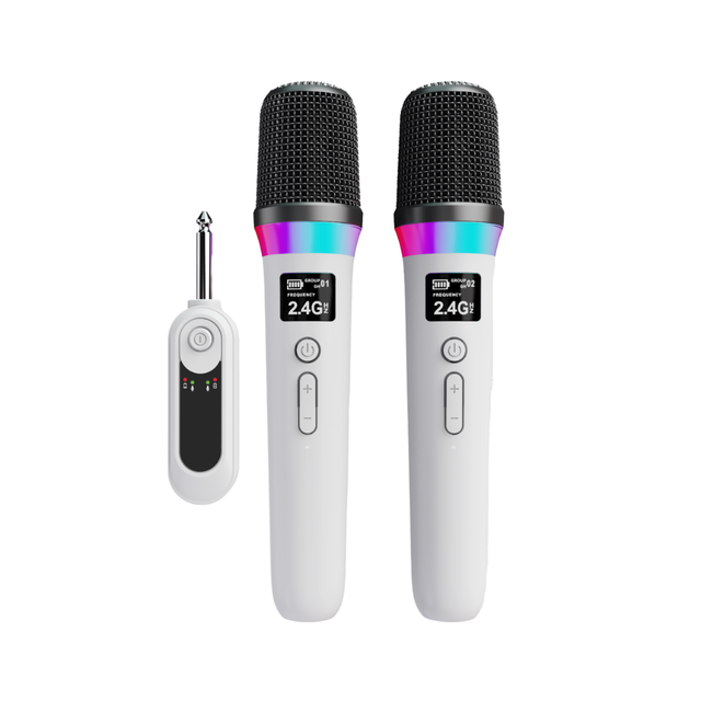 Fun Voice-changing Handheld Type C Wireless Noise Cancelling Dynamic Microphone Recording Stage Performance UHF Karaoke RGB