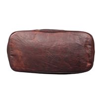Dompet Hobo kulit asli wanita, tas Medium dengan tali Vintage ganda tahan lama ringan penutup ritsleting