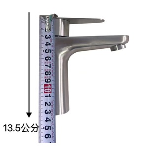 304 Stainless Steel <b>Brushed</b> Slim Waist Basin Faucet Single Handle <b>Deck</b> Mounted Minimalist Style - Product Image 3