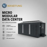 Centro de Datos Modular con Control de Acceso Seguro, Rack de Servidores 42U, Centro de Datos Todo en Uno para Minería y Telecomunicaciones, Aplicación en Exteriores