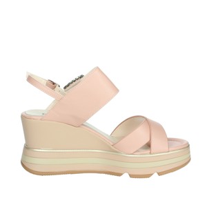 Sandali con tacco traspirante rosa K-9651 con soletta in PU morbida aperta/Peep Toe impermeabile e confortevole per l'uso estivo - Product Image 4