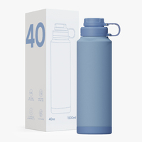 Nouvelle conception bouteille d'eau réutilisable isolée en acier inoxydable 1000ml bouteille à boire pour adultes Hong Ling