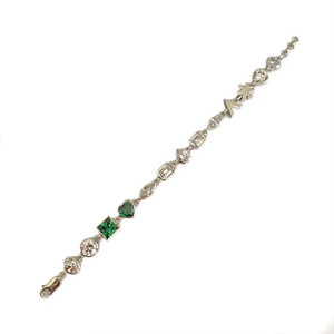 Pulseras de Eslabones de Lujo Bling Iced Hechas a Mano con Baño de Oro de 18K y Cristales Brillantes, Inspiradas en el Hip Hop, para Regalo y Fiesta - Product Image 2