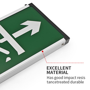 Señal de salida de 3 horas de emergencia de un solo lado o de doble cara de hierro, luz de emergencia con luz de emergencia - Product Image 5