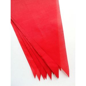 Banderas Triangulares Rojas Brillantes de Poliéster Duradero para Ceremonias, Venta al Por Mayor Directa de Fábrica - Product Image 5