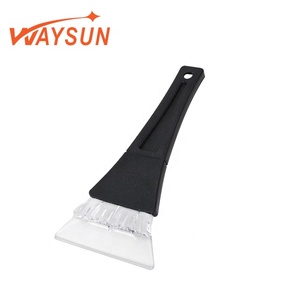 Ice Plastic Shovel Plastic Scraper Portable Non- Scratch Short Cars Ice Scraper Frost And Windscreens Ice With Soft Grip Black Plastic Aluminum Shovel Snow Removal