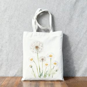 <b>Reusable</b> Shopping <b>Bags</b> Blank Canvas Cotton Tote <b>Bag</b> With Custom Printed Logo - Product Image 2