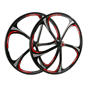 Juego de <span class=keywords><strong>Ruedas</strong></span> Integradas de Aleación de Magnesio para Bicicletas de 20, 24 y <span class=keywords><strong>26</strong></span> Pulgadas <span class=keywords><strong>con</strong></span> Buje de Rodamiento y Freno de Disco para Montaña - Product Image 1