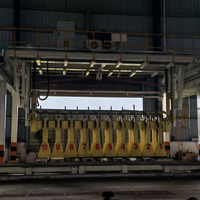 Presque neuf, Ligne de production de blocs AAC de 600 000 m³/an, Machine à béton cellulaire autoclavé, Coupeur à air comprimé PLC, Autoclaves, Ciment à la cendre volante