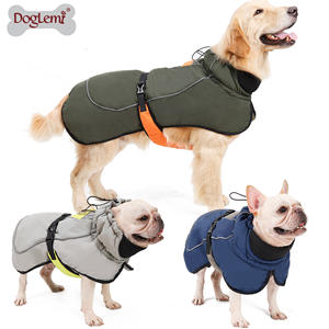 Toptan Lüks Kışlık Evcil Hayvan Ceketi Özel Kalın Kapitone Köpek Kıyafetleri Baskılı Desenli Su Geçirmez Sıcak Fabrikadan Doğrudan Köpek Ceketi - Product Image 6