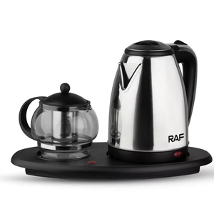 Bouilloire électrique intelligente en verre avec plateau, théière avec infuseur amovible pour thés et cafés - Product Image 1