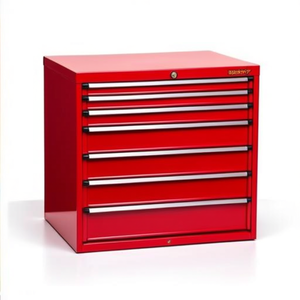Fami Master Key Comfort Drawer <b>Cabinet</b> 7 Drawers 1020x726x1000 Mm Ruby Red Ral3003 <b>Tool</b> <b>Storage</b> - Product Image 2