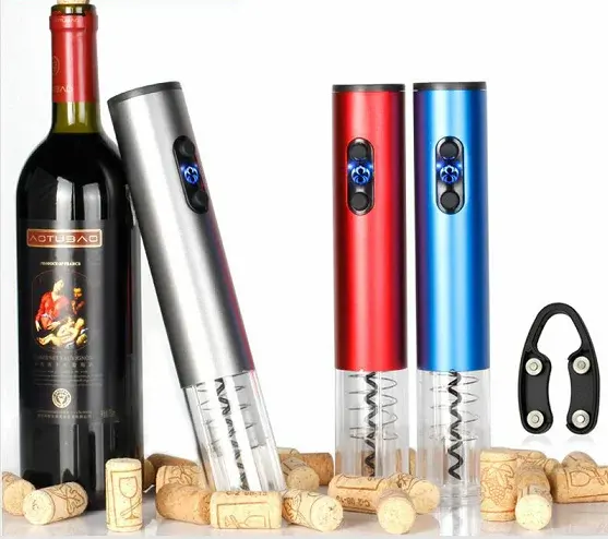 Best selling Kitchen Bar Tool amz bestseller cork screw electric wine bottle opener with foil cutter wine opener
