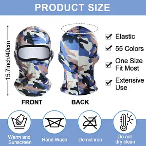 Factory Direct Sales Multifunction 1 Hole Polyester Full Face Mask Motorcycle Balaclava Ski Mask