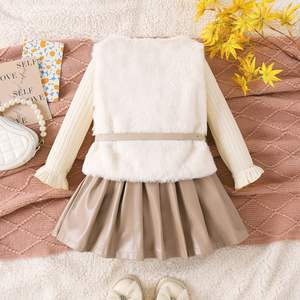 Gilet pour filles, style décontracté, uni, hiver 2025, nouveau, style enfant, petit parfum, respirant, polyester/coton - Product Image 3