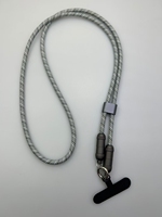 Kabel Pengisi Daya Ponsel 2 in 1 dengan Tali Selempang, Kabel Anti-Hilang 60W PD Dual Type-C, Hadiah Promosi dengan Logo Kustom