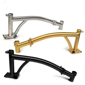 Cadre de vélo pliant <span class=keywords><strong>Brompton</strong></span> en titane CG, alliage de titane Gr9, poutre de 16 <span class=keywords><strong>pouces</strong></span>, <span class=keywords><strong>20</strong></span> <span class=keywords><strong>pouces</strong></span> - Product Image 1