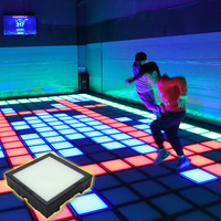 Activer le jeu Led Floor Light Dance Game Interactive Pressure Sensing Floor 30*30cm for Kids Amusement Park