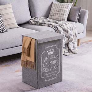 Cesta de Lavandería Plegable Delgada y Ecológica Personalizada con Tapa Impermeable, Solución de Lavandería para el Hogar, Lavadora, Limpiador, Logotipo Personalizado - Product Image 4