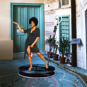 2025 Offre Spéciale Portable 360 Selfie Photo Booth avec accessoires gratuits et étui de vol Compatible avec les Smartphones iPad Camera SLR - Product Image 3