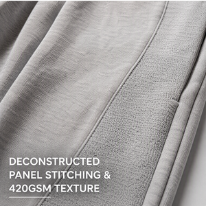 Pantalones Deportivos para Hombre, 420GSM, Corte Ancho con Logotipo Personalizado, Cintura Elástica, Estilo Urbano, Holgados e Informales - Product Image 4