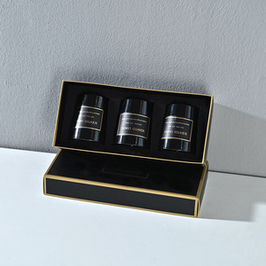 Vaso di vetro per candele profumate all'ingrosso con lusso In cera di soia bianca nera per la produzione di candele pilastro di fragranze personalizzate - Product Image 2