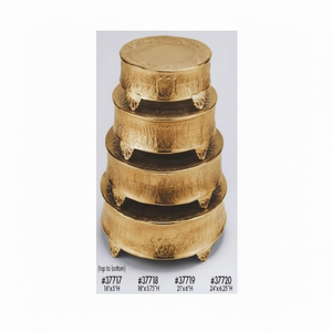 4ขนาดแต่งงานโลหะโบราณโกลเด้นยืนเค้กมินิและการออกแบบขนาดใหญ่ตกแต่งหรูหราแฟนซีที่ทันสมัยยืนเค้ก - Product Image 1