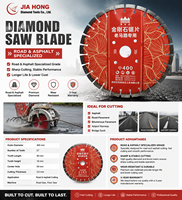 Lame diamantée multifonctionnelle de 16 pouces pour béton préfabriqué, à dents segmentées, soudée haute fréquence, vente directe usine