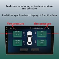Sensor TPMS Navigasi Android Sensor Terintegrasi Layar Digital Bertenaga USB Keamanan Run-Flat Rentang 0-8 Bar