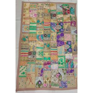 Décoration murale Art Rideau Home Party Decor Broderie Tapisserie Sari Patchwork Coton À La Main Tapisserie Indien Vintage Bohème - Product Image 5