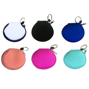 Monedero Mini de Neopreno Colorido del Fabricante Directo, Bolsa con Cremallera, Porta Auriculares, Llavero, Tarjetero, Monedero para Monedas, Almacenamiento de Dinero en Blanco - Product Image 4