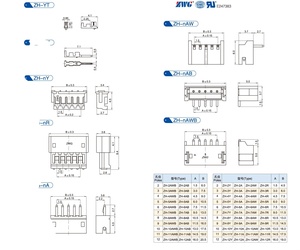 Connecteur de câblage SMT pour wafer, bornier de sertissage fil-circuit imprimé, pas de 1,5 mm, aiguille courbée ZH avec positionnement - Product Image 2