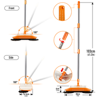 Balai électrique rotatif automatique Masthome Magic Spinning PP Super Clean, balai rotatif à 360°, balai magique hautement efficace