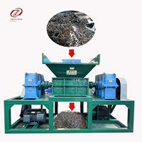 Broyeur à double arbre pour le recyclage des métaux, adapté aux mélanges de ferraille, avec couteaux de broyeur à double arbre à production indépendante