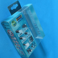Boîte d'emballage cadeau pliable transparente en PP/PVC écologique personnalisée, motif carré, jetable, pour quincaillerie