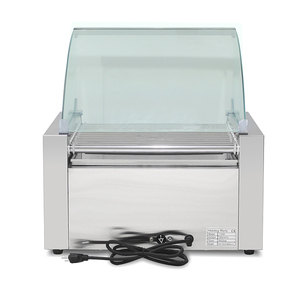 Parrilla Giratoria para Hot Dogs con Calentador <span class=keywords><strong>de</strong></span> Panecillos, Máquina Comercial para Hacer Salchichas y Hot Dogs - Product Image 2