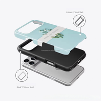 Fundas Protectoras Personalizadas para Teléfono con Transferencia de Calor, 2 en 1, TPU y PC, Impresión 3D, para iPhone 17, 16, 15, 14, 13 Pro Max
